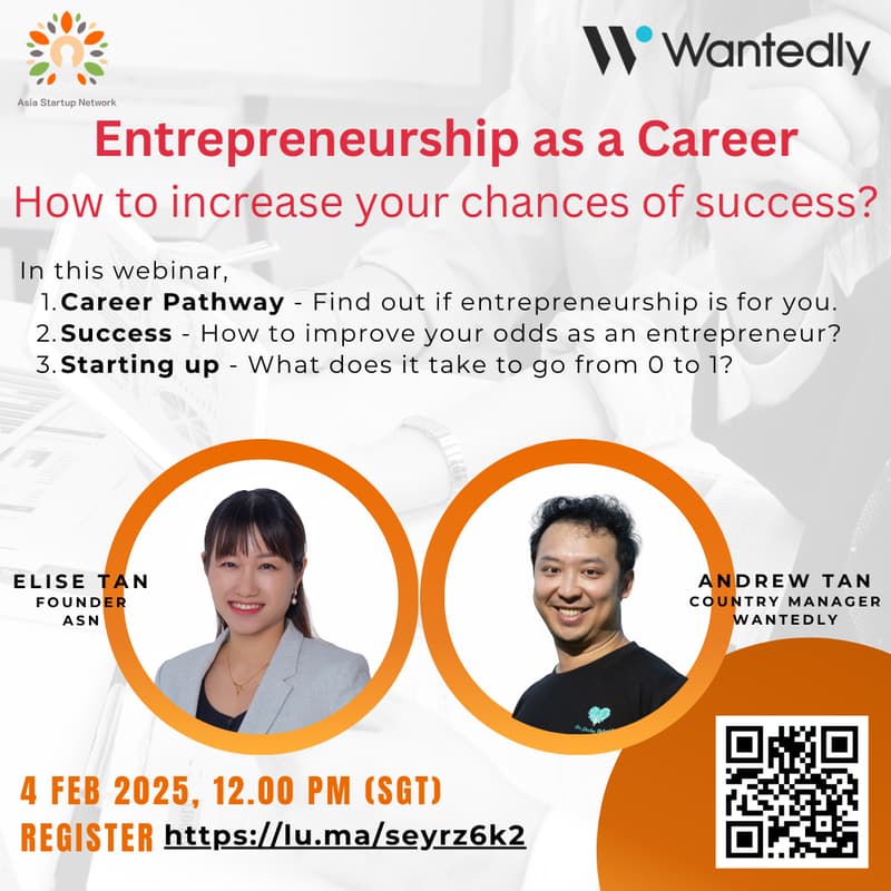 Cover Image for ASN x Wantedly: Entrepreneurship as a Career