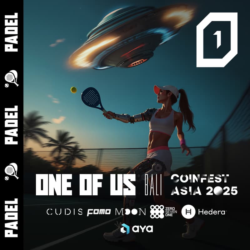 Cover Image for ONE OF US Padel Night  / Aya, Cudis, Hedera, Moonring, 071Labs & FOMO Magazine