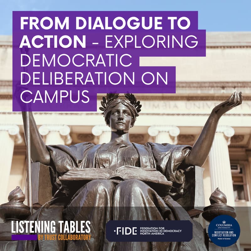 Cover Image for From Dialogue to Action - Exploring Democratic Deliberation on Campus