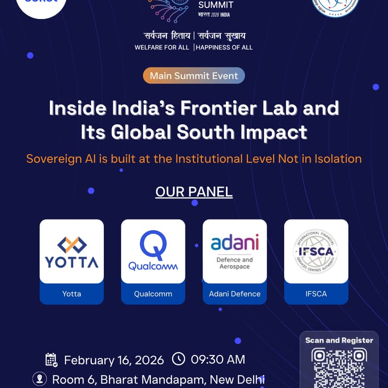 Cover Image for Inside India's Frontier Lab and Its Global South Impact (India AI Impact Summit 2026)
