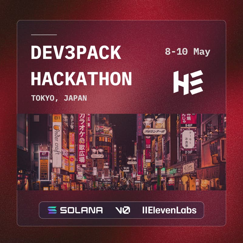 Cover Image for Dev3pack Hack, Tokyo 🇯🇵