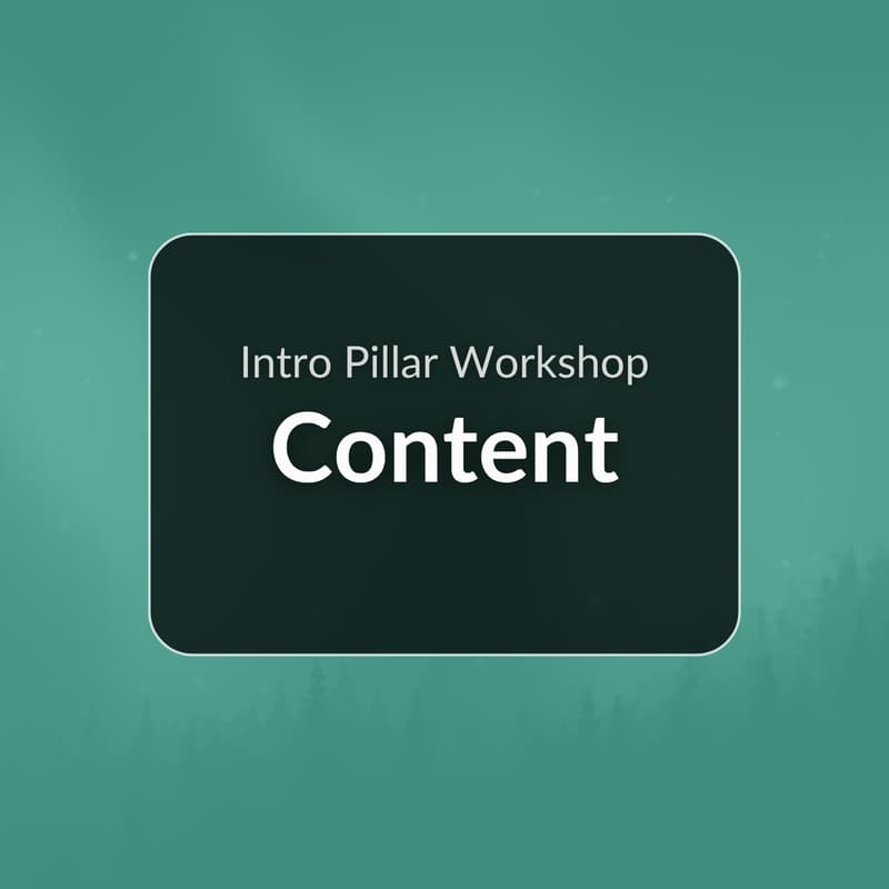 Cover Image for Pillar Workshop: Content