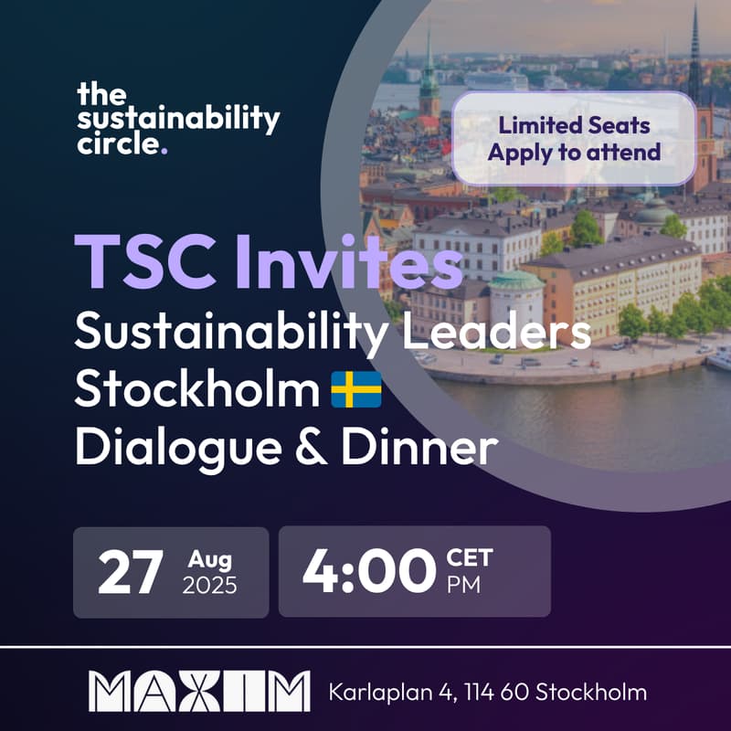 Cover Image for Stockholm Sustainability Leaders: Peer Dialogue & Dinner (TSC Event)