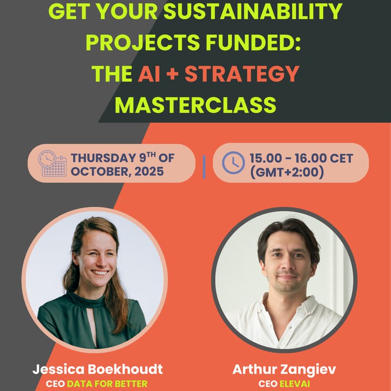 Cover Image for Get Your Sustainability Projects Funded: The AI + Strategy Masterclass