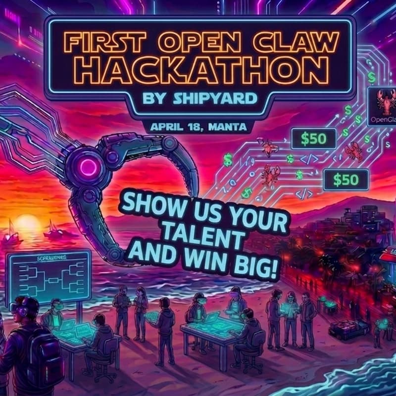 Cover Image for First OpenClaw Hackathon hosted by Shipyard