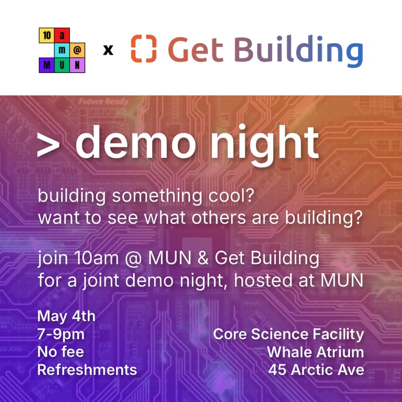 Cover Image for 10am x Get Building Demo Night