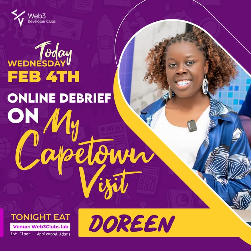 Cover Image for W3Node 2026 Cape Town |  Online Debrief by Doreen