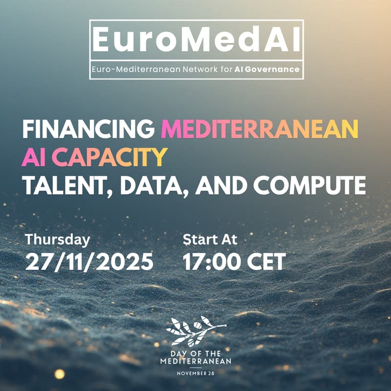 Cover Image for Financing Mediterranean AI Capacity: Talent, Data, and Compute