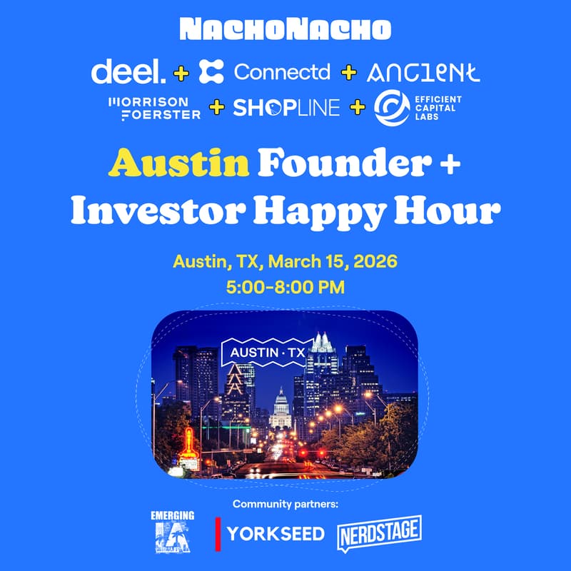 Cover Image for NachoTuesday: Austin SaaS & AI Founder + Investor Happy Hour