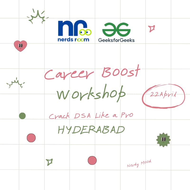 Cover Image for Career Boost Workshop | Crack DSA Like a Pro {Hyderabad}