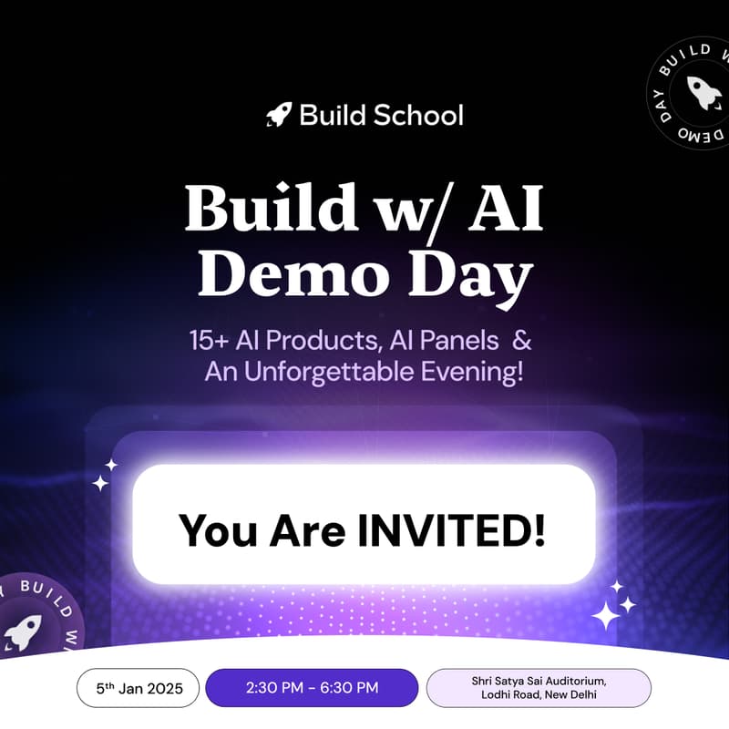 Cover Image for Build w/AI Demo Day Delhi