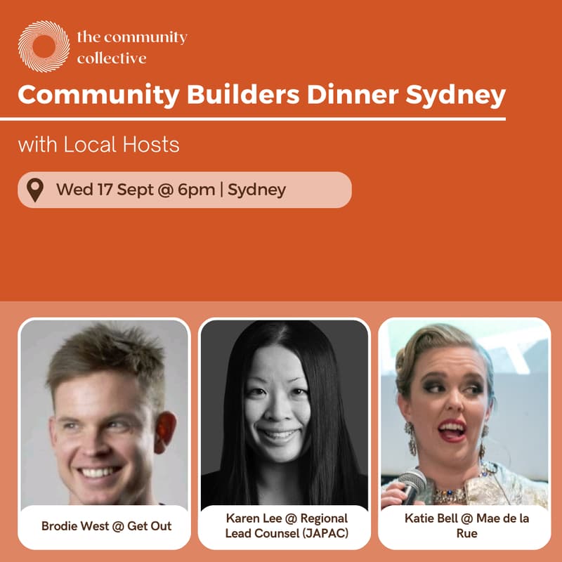 Cover Image for 🏵 Community Builders Dinner Sydney