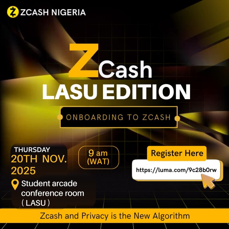 Cover Image for Zcash Lagos (LASU EDITION)