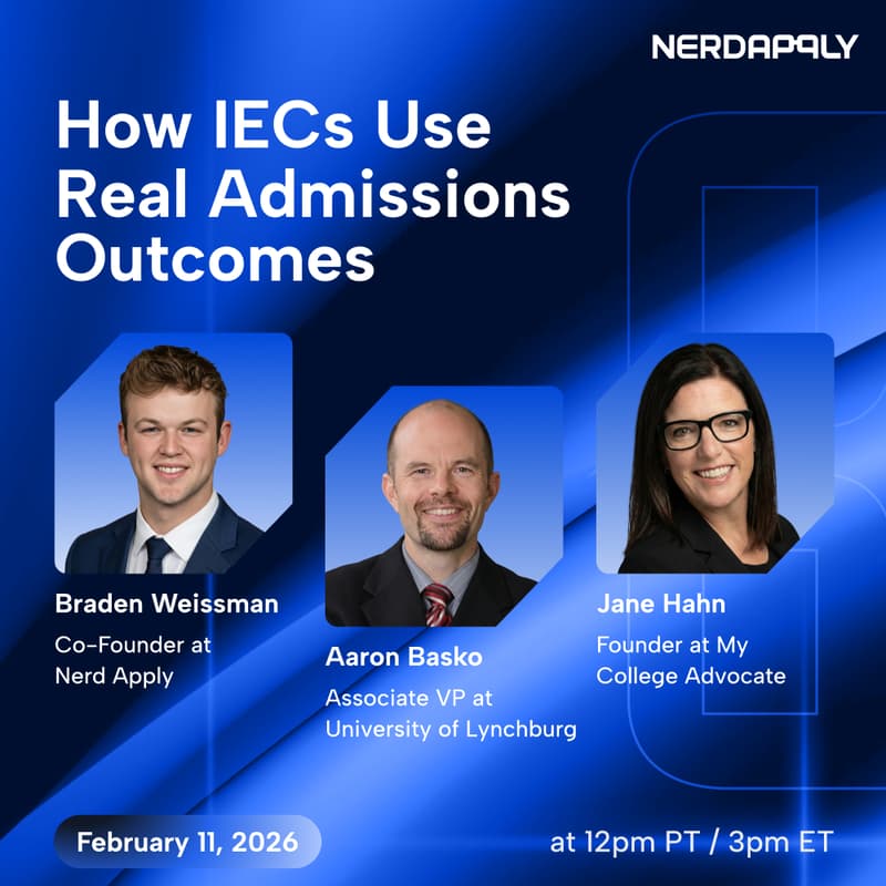 Cover Image for How IECs Use Real Admissions Outcomes