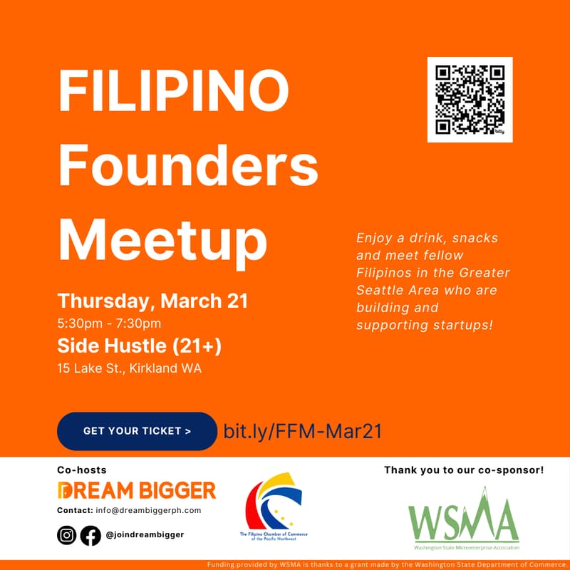 Cover Image for Greater Seattle - Filipino Founders Meetup