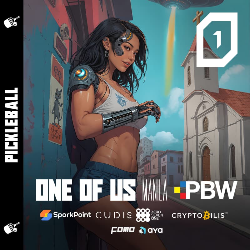 Cover Image for ONE OF US Pickleball & Coffee  // Aya, Sparkpoint, Cryptobilis, 071 Labs, Cudis & FOMO