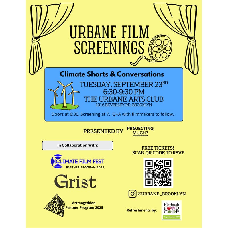 Cover Image for 🌱Climate Week with Urbane Film Screenings