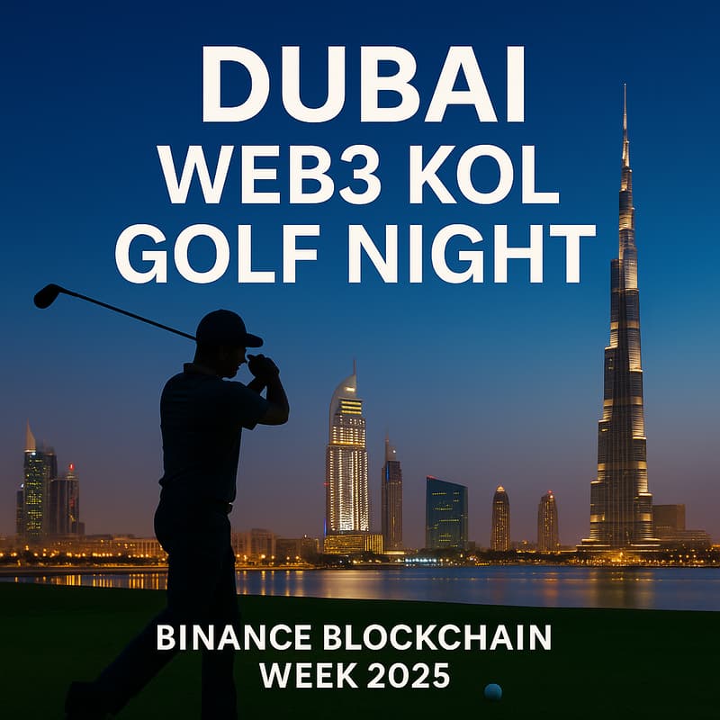Cover Image for Dubai Web3 KOL Golf Night（Binance Blockchain Week 2025）