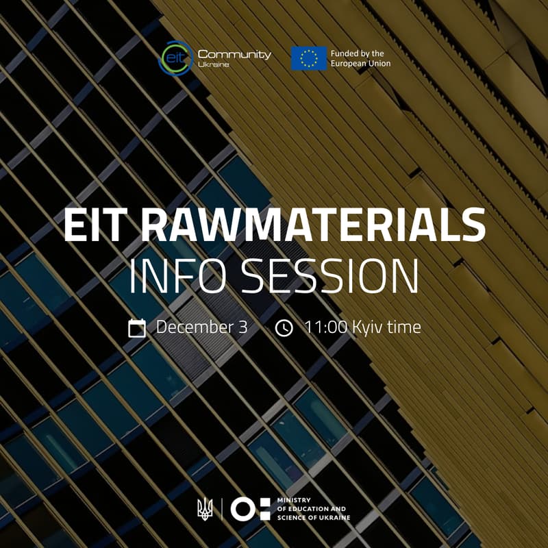 Cover Image for EIT RawMaterials Info Session