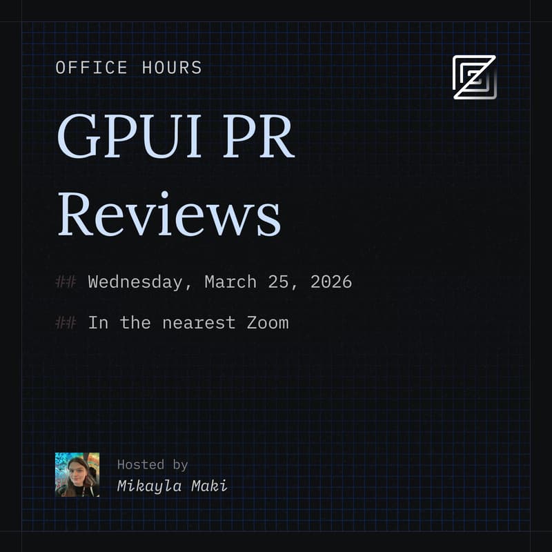 Cover Image for Office Hours: GPUI PR Reviews