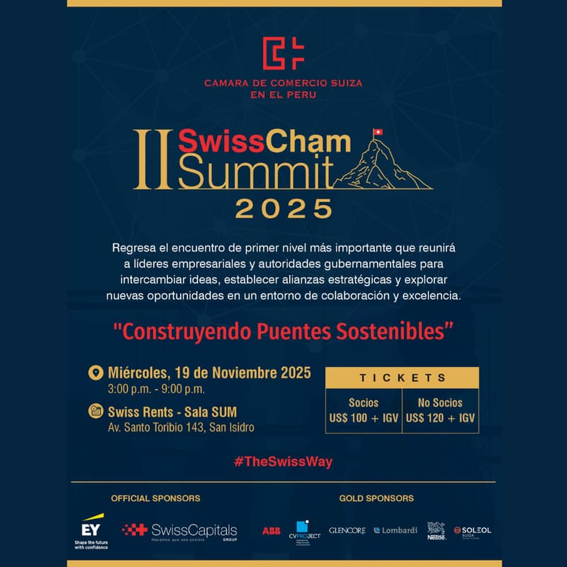 Cover Image for II SwissCham Summit: "Construyendo Puentes Sostenibles"