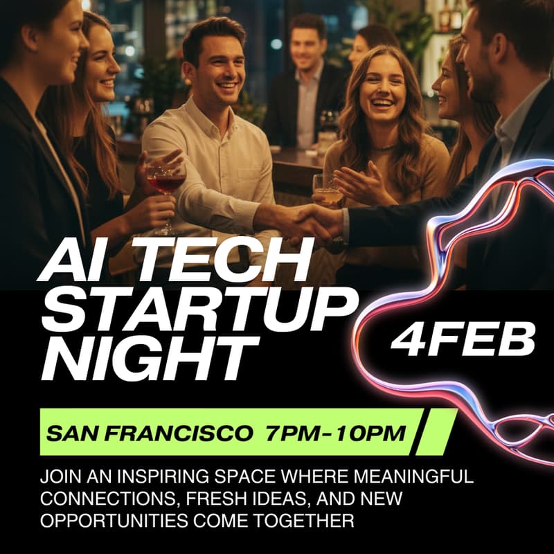 Cover Image for AI & Tech Startup Pitch & Investor Networking Night San Francisco