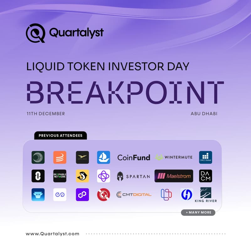 Cover Image for Quartalyst Token Investor Day @ Solana Breakpoint