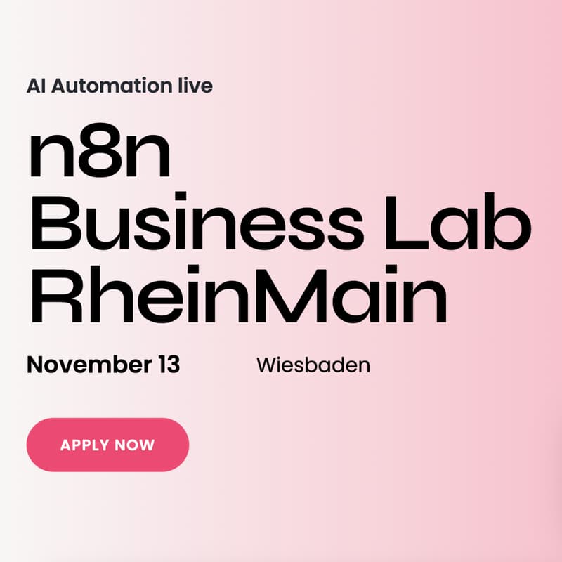 Cover Image for Masterclass: AI-Automation mit n8n – von der Idee zur Umsetzung