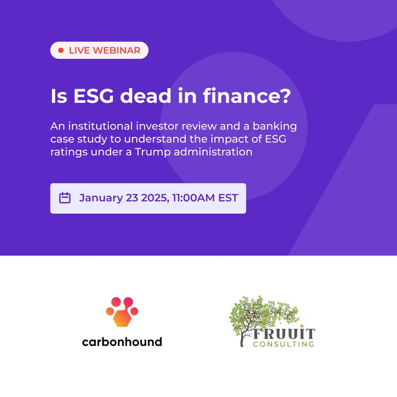 Cover Image for Is ESG dead in finance?