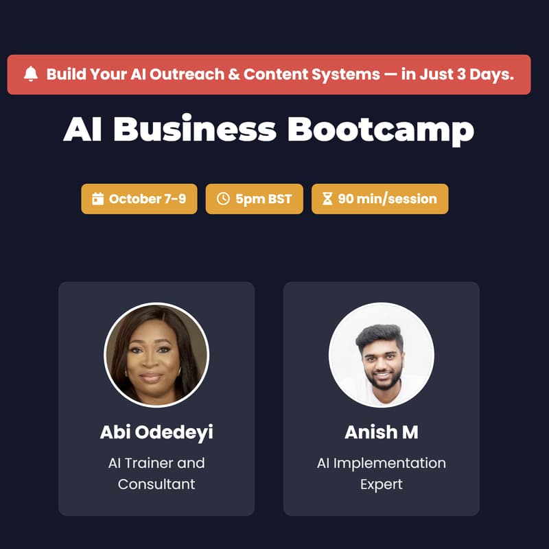 Cover Image for AI Business Bootcamp
