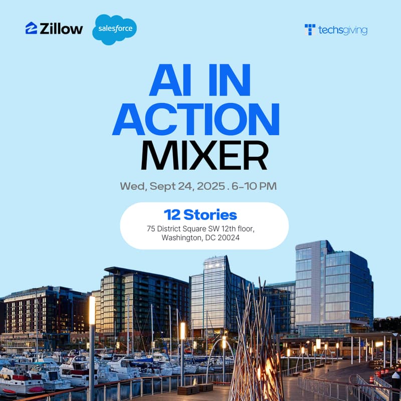 Cover Image for Techsgiving, Zillow and Salesforce Present: CBC AI In Action Mixer