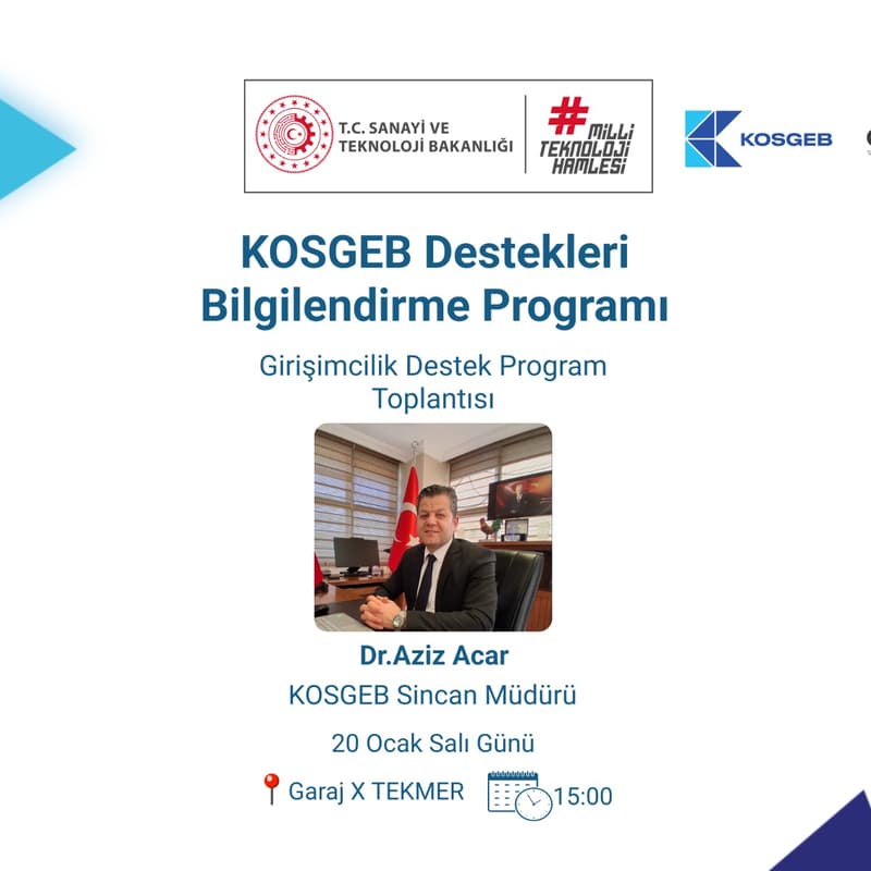 Cover Image for KOSGEB Destekleri Bilgilendirme Programı