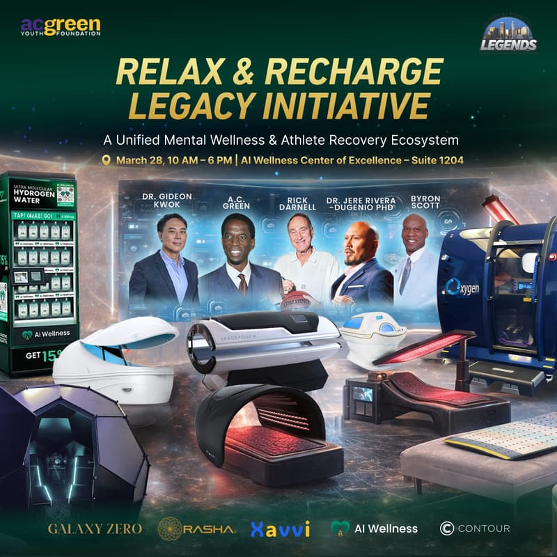 Cover Image for THE RELAX & RECHARGE LEGACY INITIATIVE -A Unified Mental Wellness & Athlete Recovery  Launch & Byron Scott's 65th Birthday Celebration