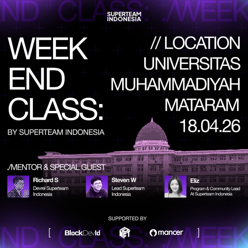 Cover Image for Superteam Campus Weekend Class #8