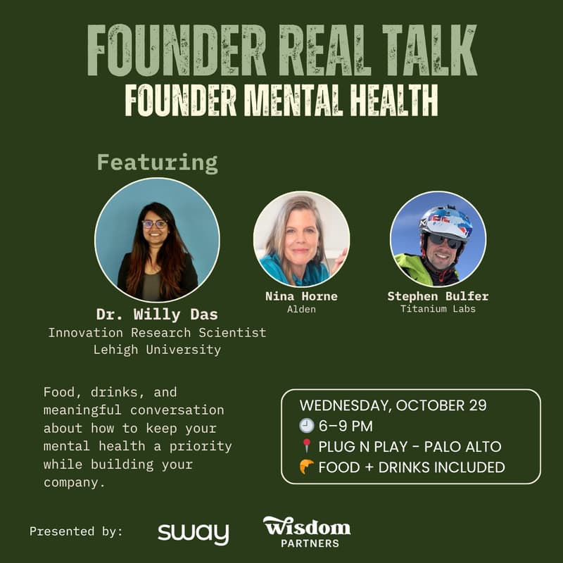 Cover Image for Founder Real Talk feat. Dr. Willy Das - Founder Mental Health