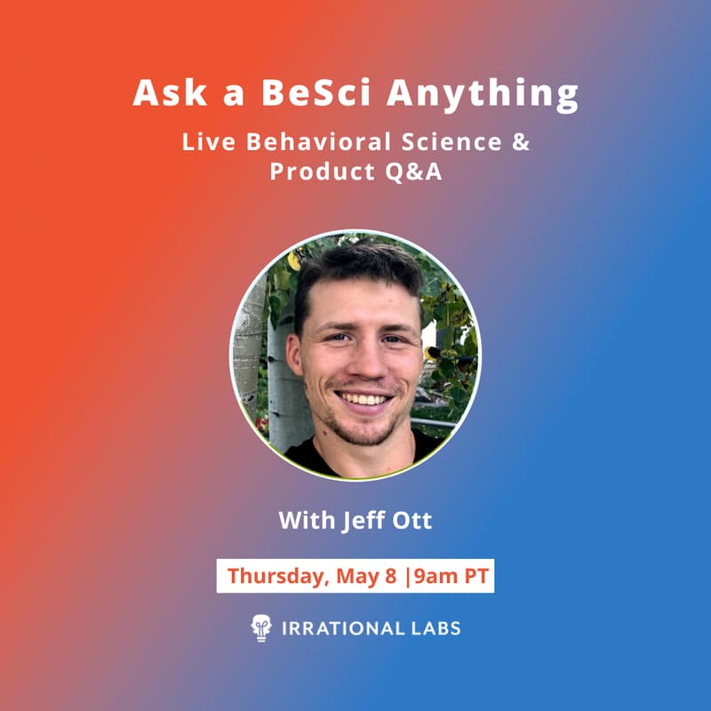 Cover Image for 🎟 Ask a BeSci Anything | With Behavioral Scientist Jeff Ott TODAY!