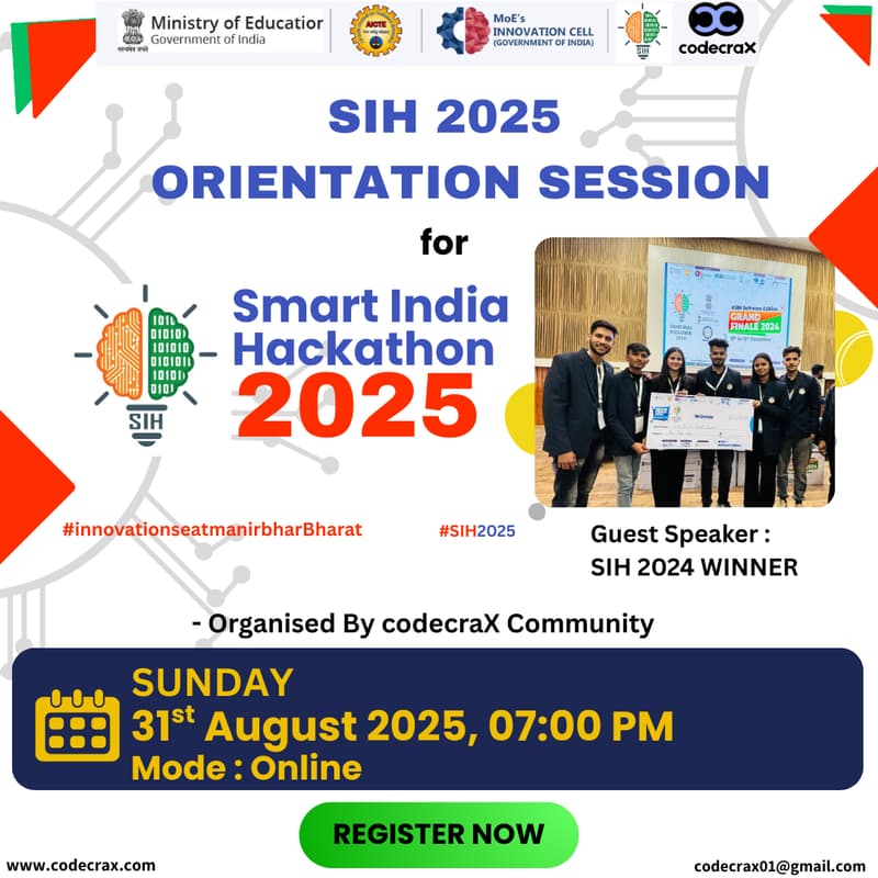 Cover Image for SIH 2025 Orientation Session