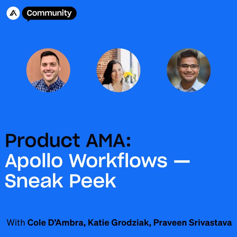 Cover Image for Product AMA: Apollo Workflows — Sneak Peek!