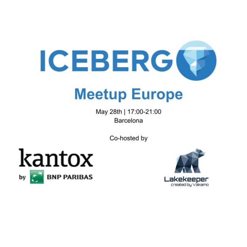 Cover Image for Apache Iceberg™ Europe Community Meetup - May 2026 Barcelona Edition