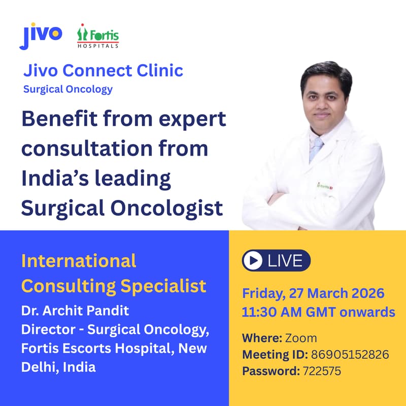 Cover Image for Jivo Connect Clinic - Surgical Oncology