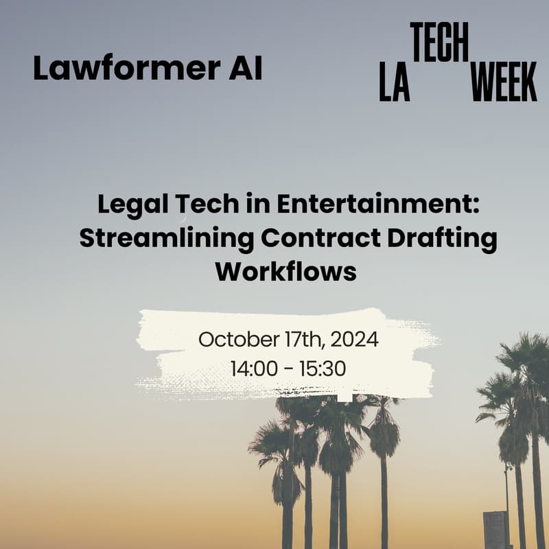 LegalTech in Entertainment: Streamlining Contract Drafting #LATechWeek ...