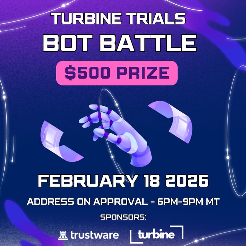 Cover Image for Turbine Trials @ ETH Denver - Bot Battle Hackathon!