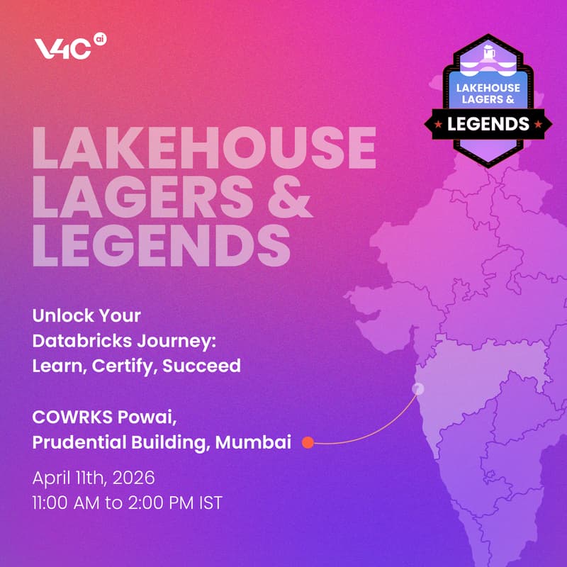 Cover Image for Lakehouse, Lagers & Legends [Mumbai]: Empowering Data Professionals on Databricks: Strategy & Success
