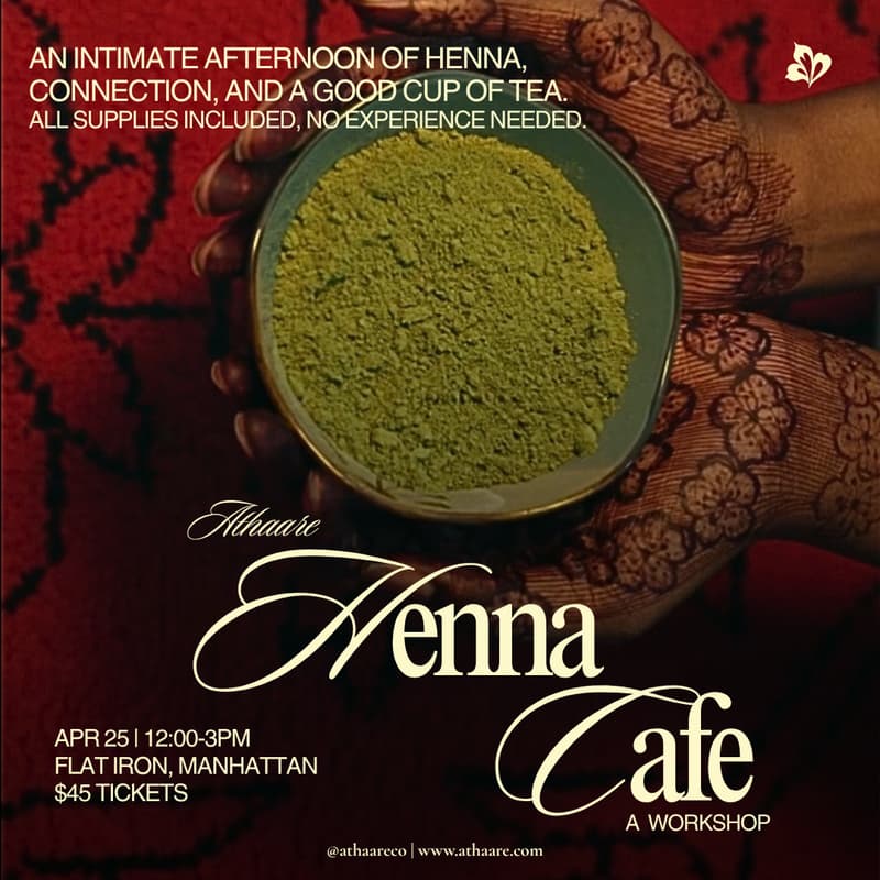 Cover Image for Athaare Henna Cafe | A Workshop [The Spring Edit]