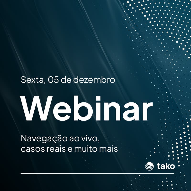 Cover Image for Webinar da Tako: conheça o Agente Analista na prática