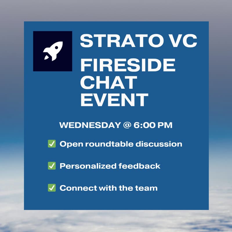 Cover Image for Fireside Chat with Strato VC (11/12)