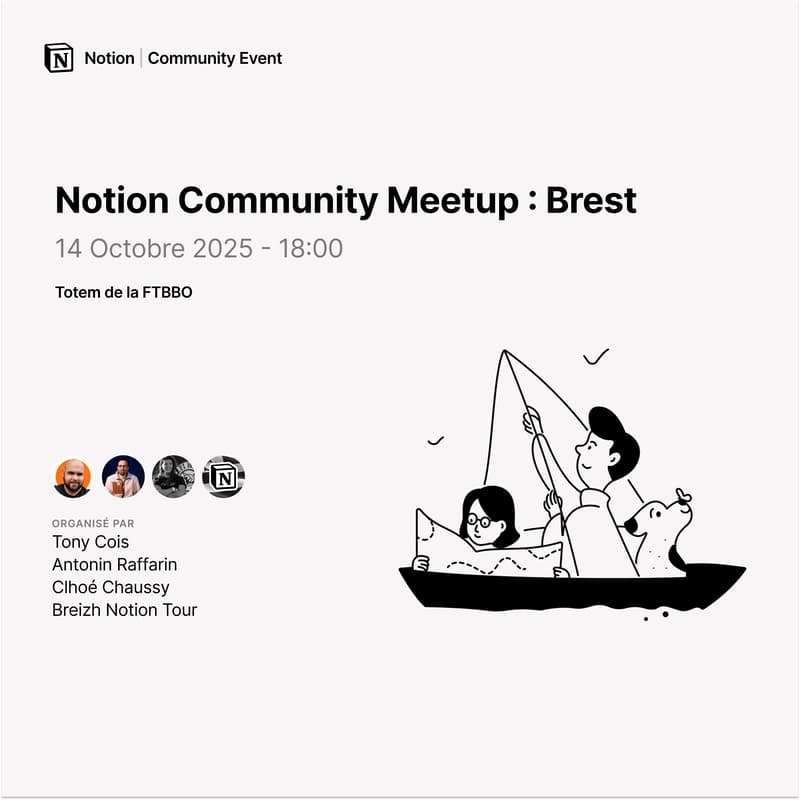 Cover Image for Notion Community Meetup : Brest