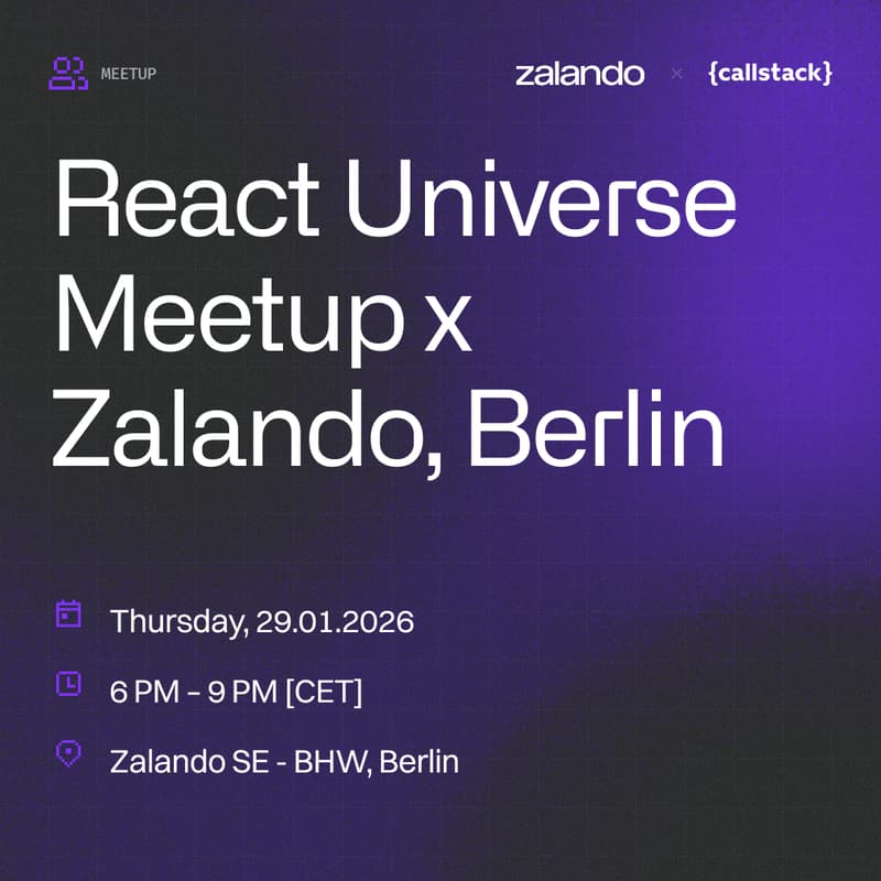 Cover Image for React Universe Meetup x Zalando, Berlin