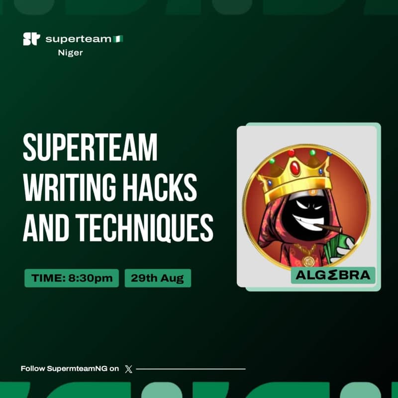 Cover Image for SUPERTEAM WRITING HACKS AND TECHNIQUES