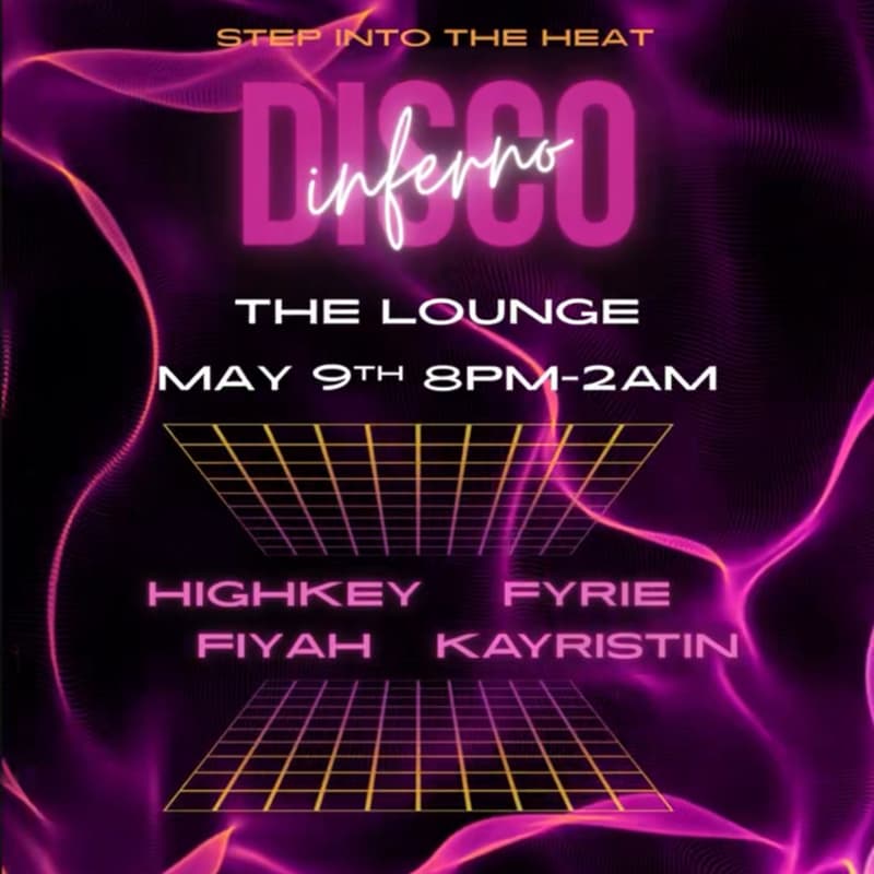 Cover Image for Disco Inferno - Friday @ The Lounge